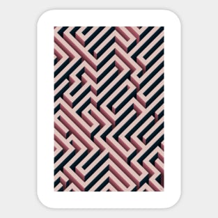 pink maze Sticker